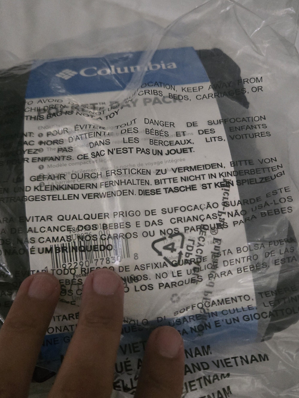 Columbia Packable Day Pack - Black - Picture 3 of 3